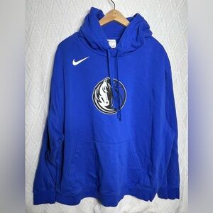 Nike Dallas Mavericks Blue Long Sleeve Hoodie Men’s XXL NBA Basketball Sports